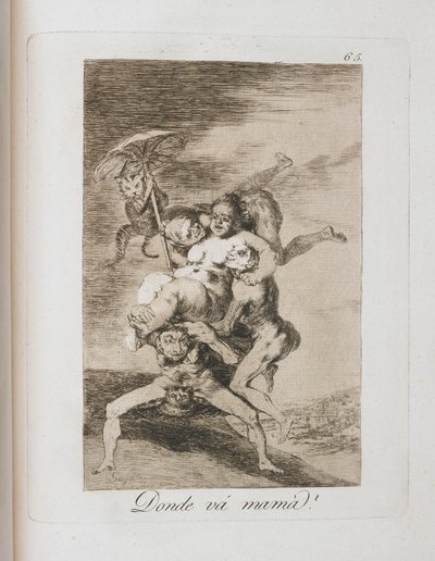 Plate from Los Caprichos by Francisco de Goya